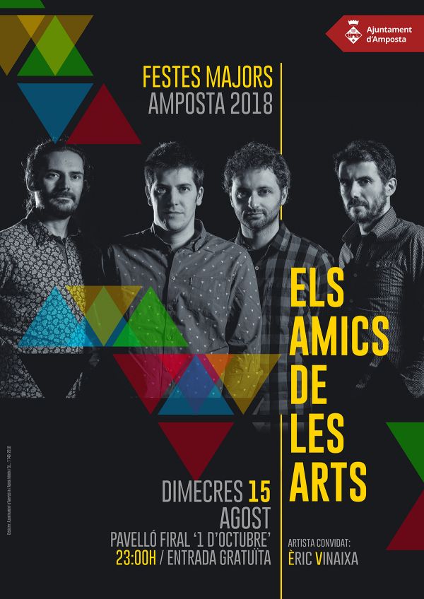 Els Amics de les Arts actuaran a Amposta el 15 d’agost 